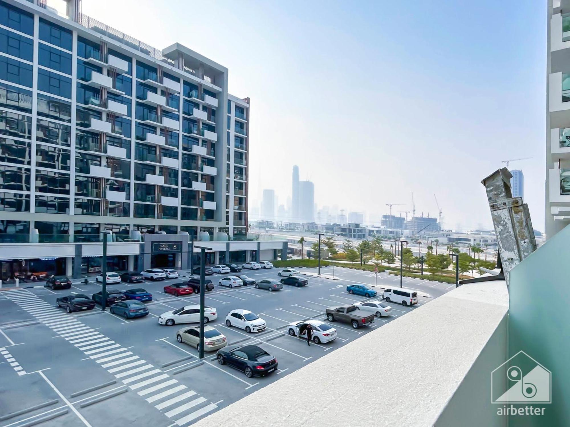 Ferienwohnung Deluxe Studio With Balcony At Aziz Riviera Dubai Exterior foto